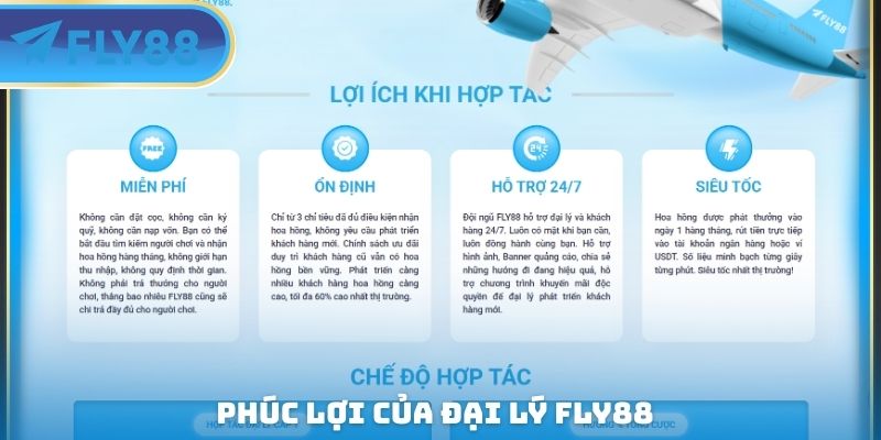 Đại Lý FLY88 - Đa Dạng Phúc Lợi Khác Nhau Có Thể Nhận Được